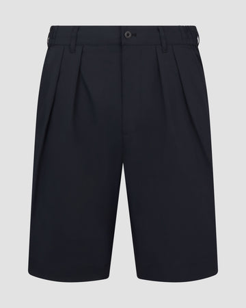 Manors Lightweight Pleated Shorts - Black
