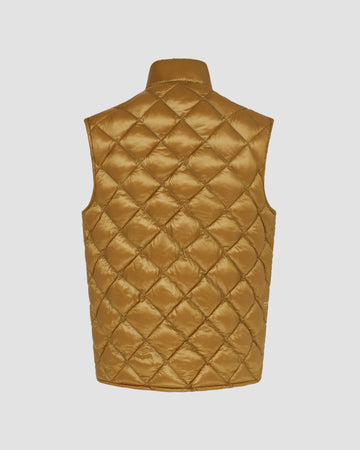 Manors Golf Argyle Pertex Gilet - Clay