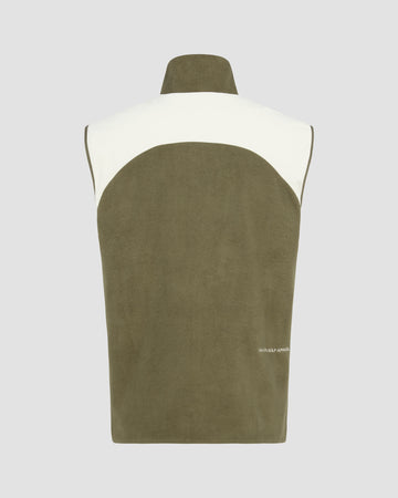 Manors Golf Reversible Polartec Fleece Vest - Dark Olive