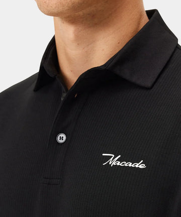 Macade Black AR Tech Polo
