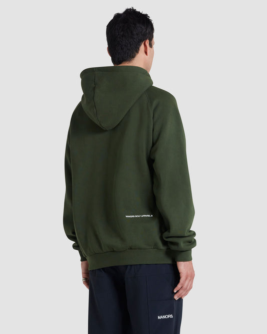 Manors Organic Logo Hoodie - Green