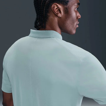 Nike Dri-FIT Victory Polo with Bisque Logo - Ocean Cube/White