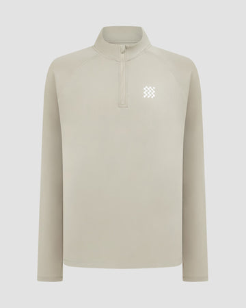 Manors 1/4 zip Lightweight Mid-Layer - Dune