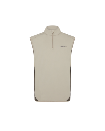 Manors Quarter Zip Tech Vest Dune