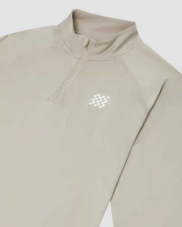 Manors 1/4 zip Lightweight Mid-Layer - Dune