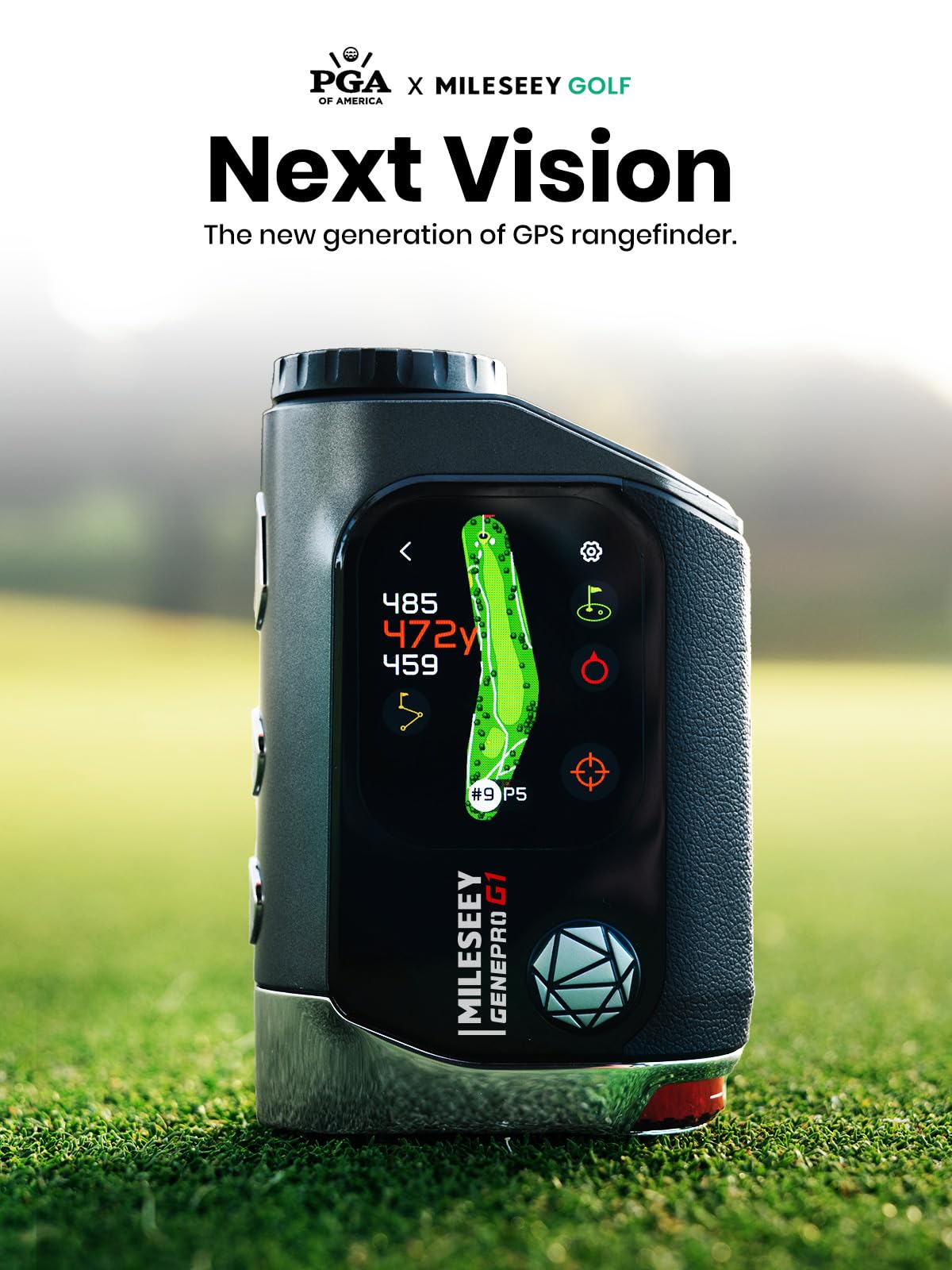 MILESEEY GenePro G1 Touchscreen & GPS Rangefinder – Bisque Golf