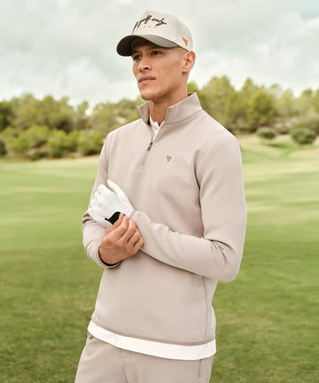 Macade Taupe Therma Quarter Zip