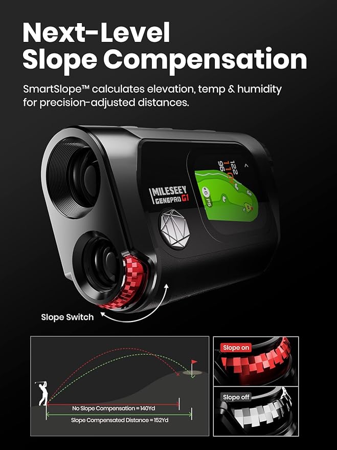 MILESEEY GenePro G1 Touchscreen & GPS Rangefinder – Bisque Golf
