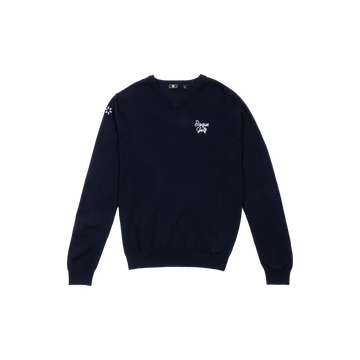 FootJoy x Bisque Wool V-Neck Pullover - Navy
