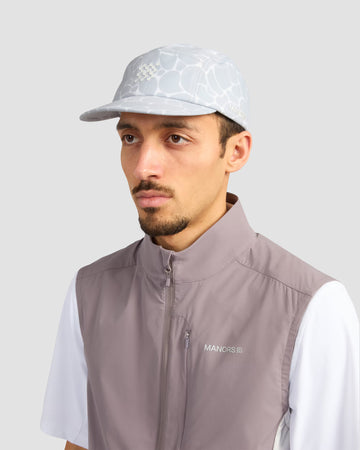 Manors Golf AOP Pebble Tech Cap - White