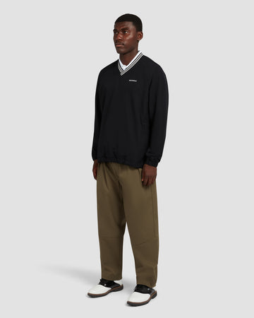 Manors Golf Crosswind Cordura Pullover - Black