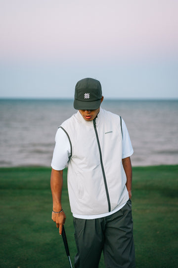 Manors Golf Reversible Polartec Fleece Vest - Dark Olive