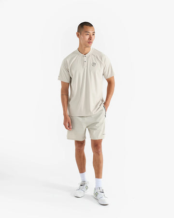 Malbon Performance Blade Collar Polo - Sand