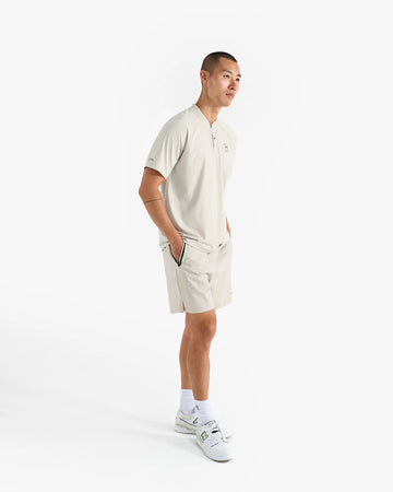 Malbon Performance Blade Collar Polo - Sand