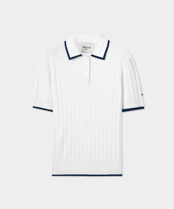 Macade Skye White Course Knit Polo