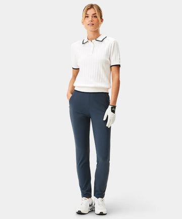 Macade Skye White Course Knit Polo
