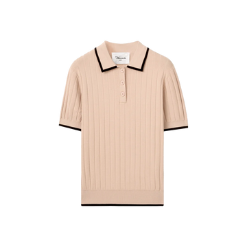 Macade Tan Course Knit Polo