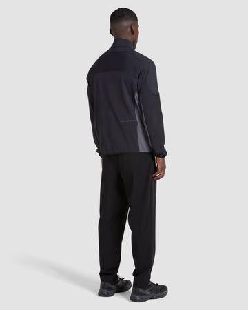 Manors Quarter Zip Tech Black