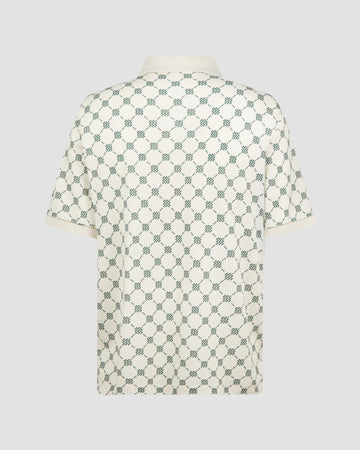 Manors GOAT Pique Polo Monogram - Pebble