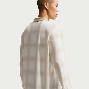 Nike Fairway Fresh Men's Dri-FIT Long-Sleeve Loose-Fit Golf Polo - Sail/Limestone