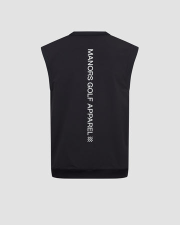 Manors Reversible V-Neck Vest - Black