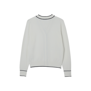 APC Golf Soline Cardigan - Ivory - back