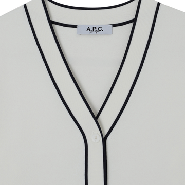 APC Golf Soline Cardigan - Ivory - detail 1