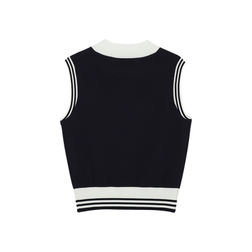 APC Golf Alfie Knit Vest - Navy - back
