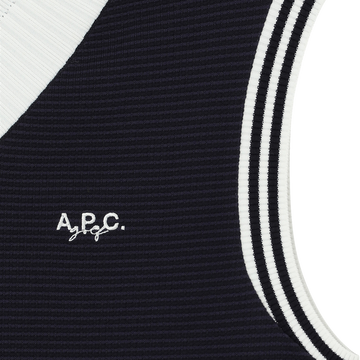APC Golf Alfie Knit Vest - Navy - detail 2