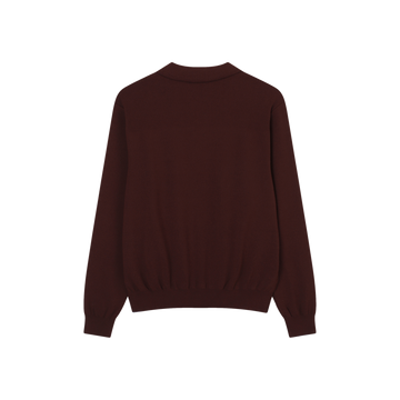APC Golf Nathan Sweater - Burgundy - back