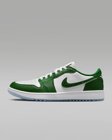 Air Jordan 1 Low G Golf Shoes - Forest Green/White/White