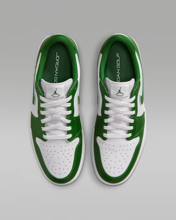 Air Jordan 1 Low G Golf Shoes - Forest Green/White/White
