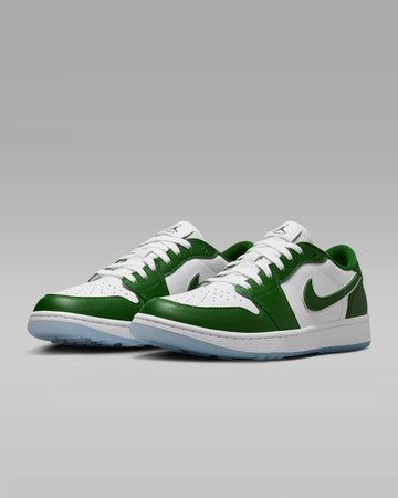 Air Jordan 1 Low G Golf Shoes - Forest Green/White/White