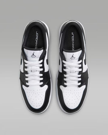 Air Jordan 1 Low G Spiked Golf Shoes - White/White/Black