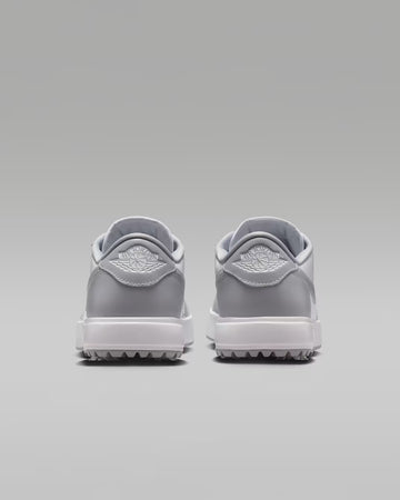 Air Jordan 1 Low G Spiked Golf Shoes - Wolf Grey/White