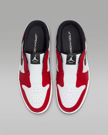 Nike Air Jordan Mule Golf "Chicago" White/ Varsity Red/ Black