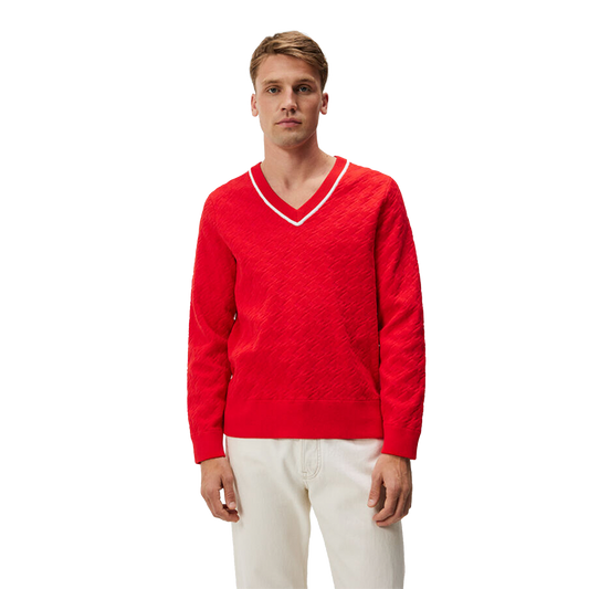 J. Lindeberg Finely Knitted Sweater Fiery Red