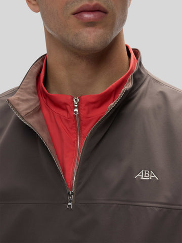 Alba Golf Dreich Quarter Zip Jacket - Mud