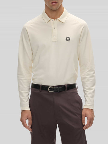 Alba Golf Voar LS Polo - Ivory