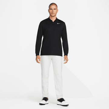 Nike Dri-FIT Victory Long-Sleeve Polo - Black