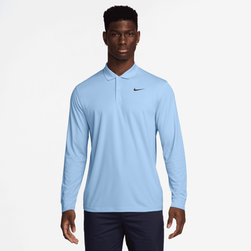 Nike Dri-FIT Victory Long-Sleeve Polo - Psych Blue