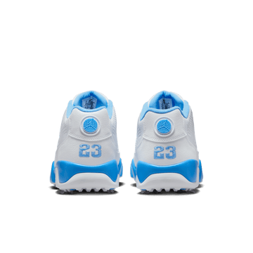 Nike Air Jordan 9 'UNC' Powder Blue/ White Golf – Bisque Golf Nike Air Jordan 9 'UNC' Powder Blue/ White Golf – Bisque Golf