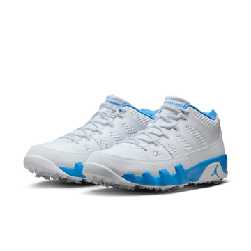 Nike Air Jordan 9 'UNC' Powder Blue/ White Golf – Bisque Golf Nike Air Jordan 9 'UNC' Powder Blue/ White Golf – Bisque Golf