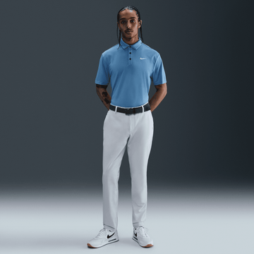 Nike M Dri-FIT Tour Solid Polo - Blue Beyond/White