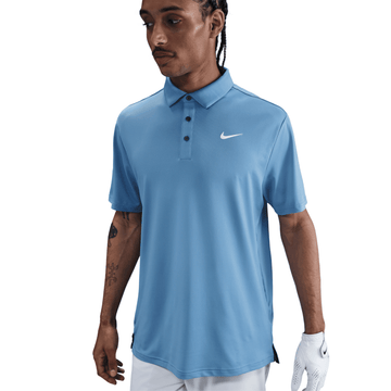 Nike M Dri-FIT Tour Solid Polo - Blue Beyond/White