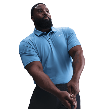 Nike M Dri-FIT Tour Solid Polo - Blue Beyond/White