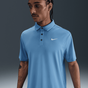 Nike M Dri-FIT Tour Solid Polo - Blue Beyond/White