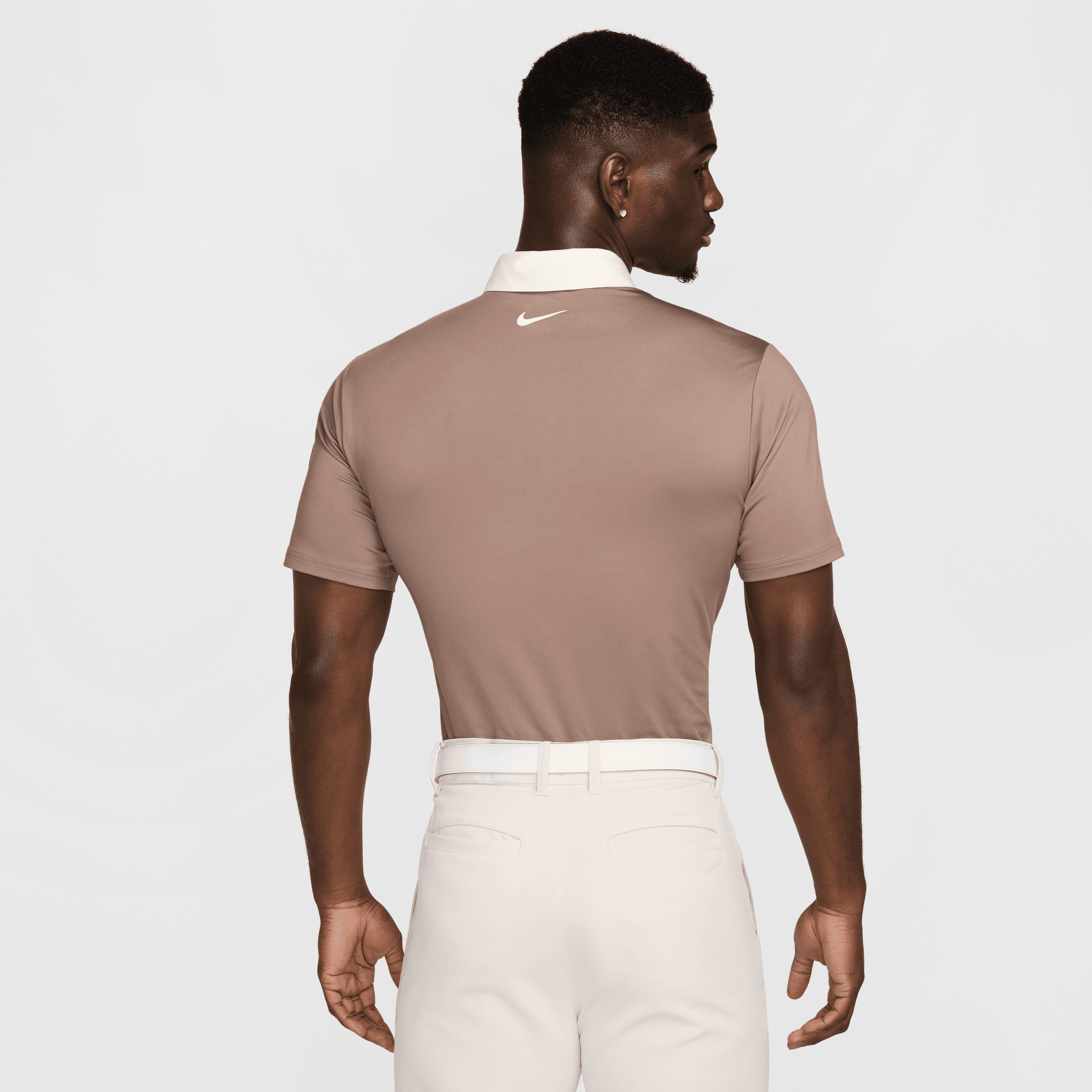 brown nike golf shirt masters