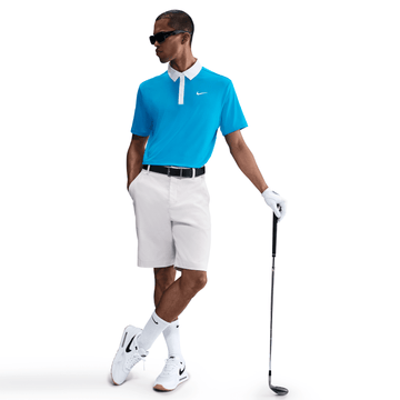 Nike M Dri-FIT Tour Contrast Polo - Laser Blue/White/White