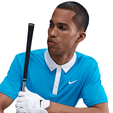 Nike M Dri-FIT Tour Contrast Polo - Laser Blue/White/White